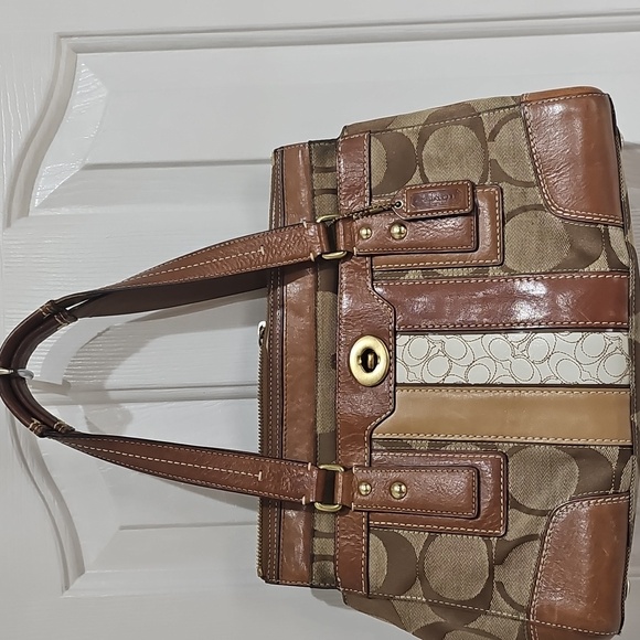 Coach Multicolor Leather & Fabric Satchel D0773-11071 - Picture 1 of 12